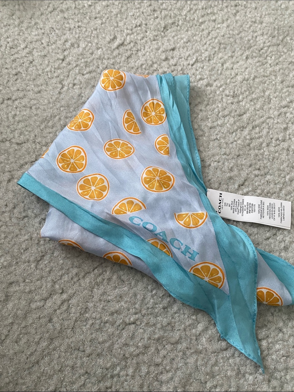 Coach Summer Silk Scarf! π - Picture 3 of 6